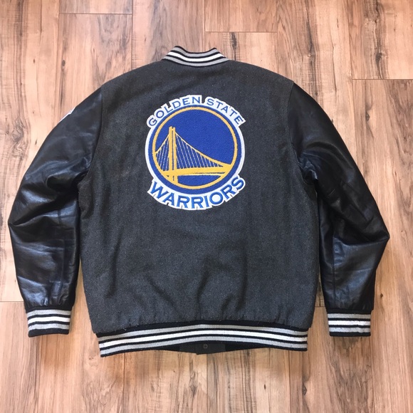 Golden State Warriors Bomber Varsity Jacket - Picture 2 of 2